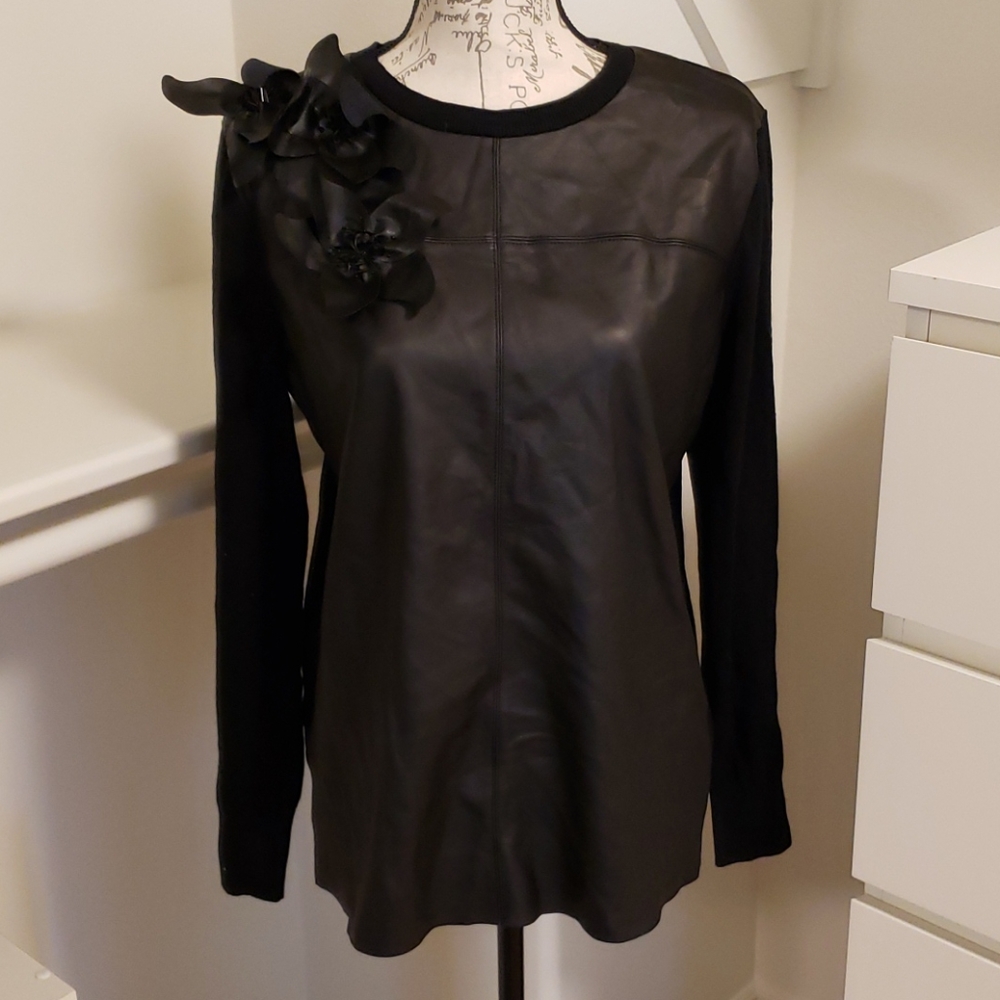 Ted Baker black sweater with flowers